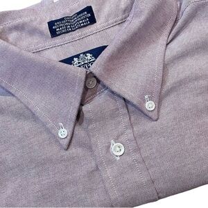 Stafford Button Up Shirt Men's 18-35 B Pink/Purple Color Blend Cotton Blend